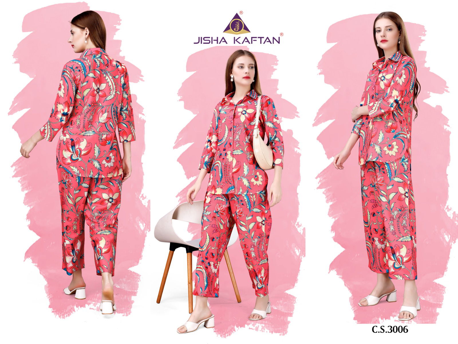 Jelite Cord Sets 1 Stylish Printed Poly Crape Co Ord Sets Catalog